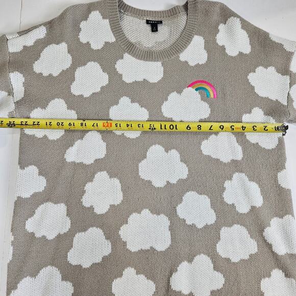 Tprrid Pullover Drop Shoulder Tunic Sweater Size 2/ 2x Cloud Rainbow - Picture 4 of 7
